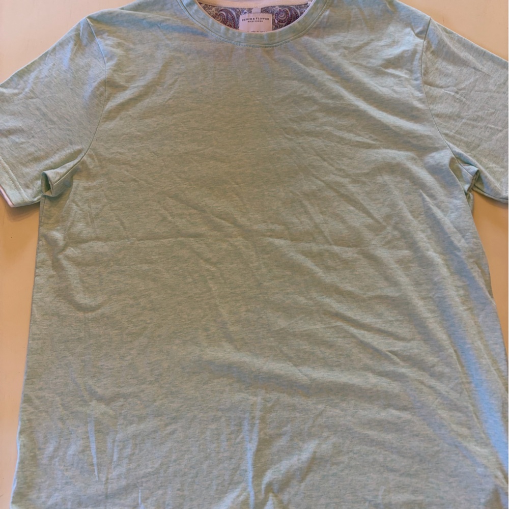 Denim & Flower Mint Green T-Shirt Men’s Size XL